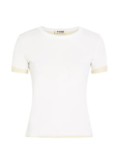 B SIDES contrast-trim short-sleeve T-shirt