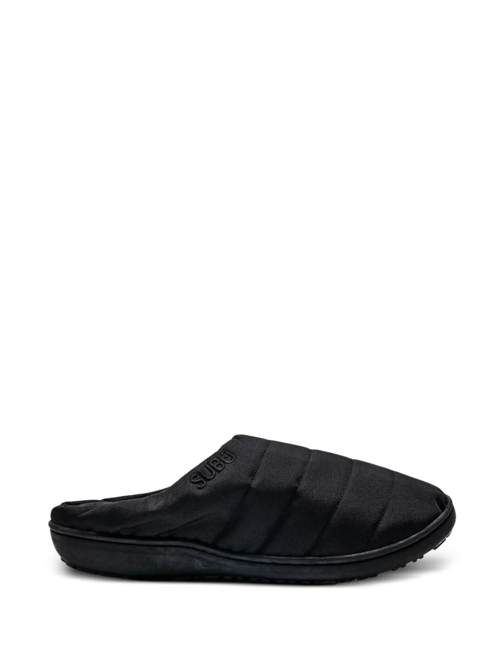 SUBU Nannen logo-embroidered slippers - Nero