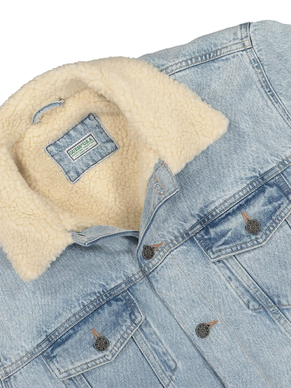 GUESS USA Denim jack Blauw
