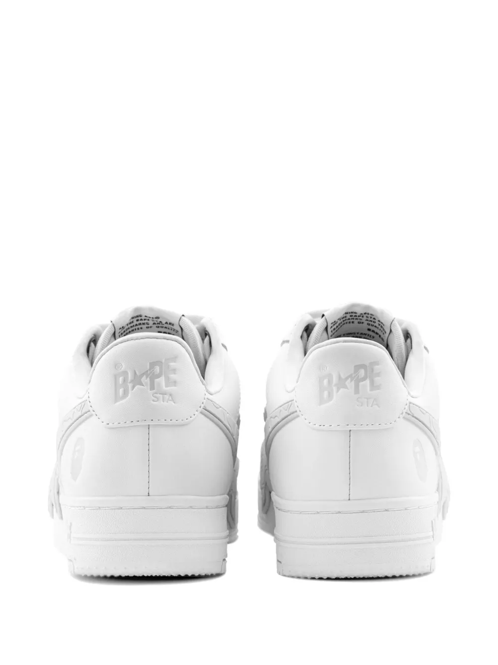 A BATHING APE camouflage-print sneakers Wit