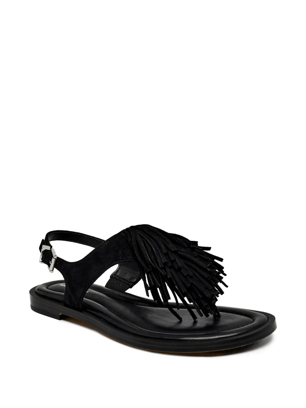 Michael Kors Kids Indra fringe-detail sandals - Nero