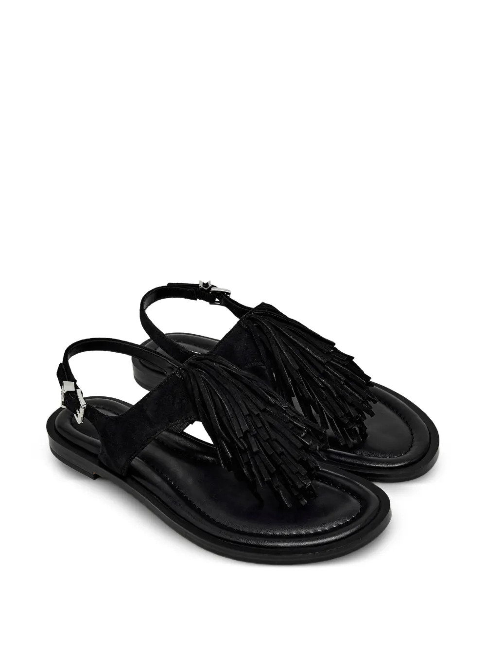Michael Kors Indra sandalen met franje Zwart