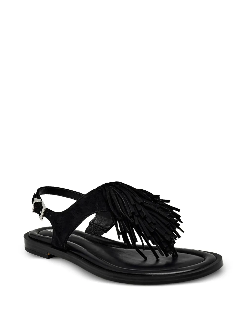 Michael Kors Kids Indra fringe-detail sandals - Black