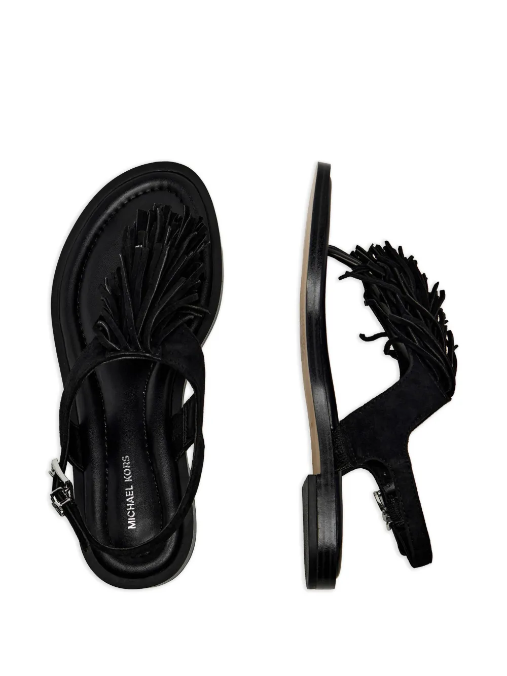 Michael Kors Indra sandalen met franje Zwart