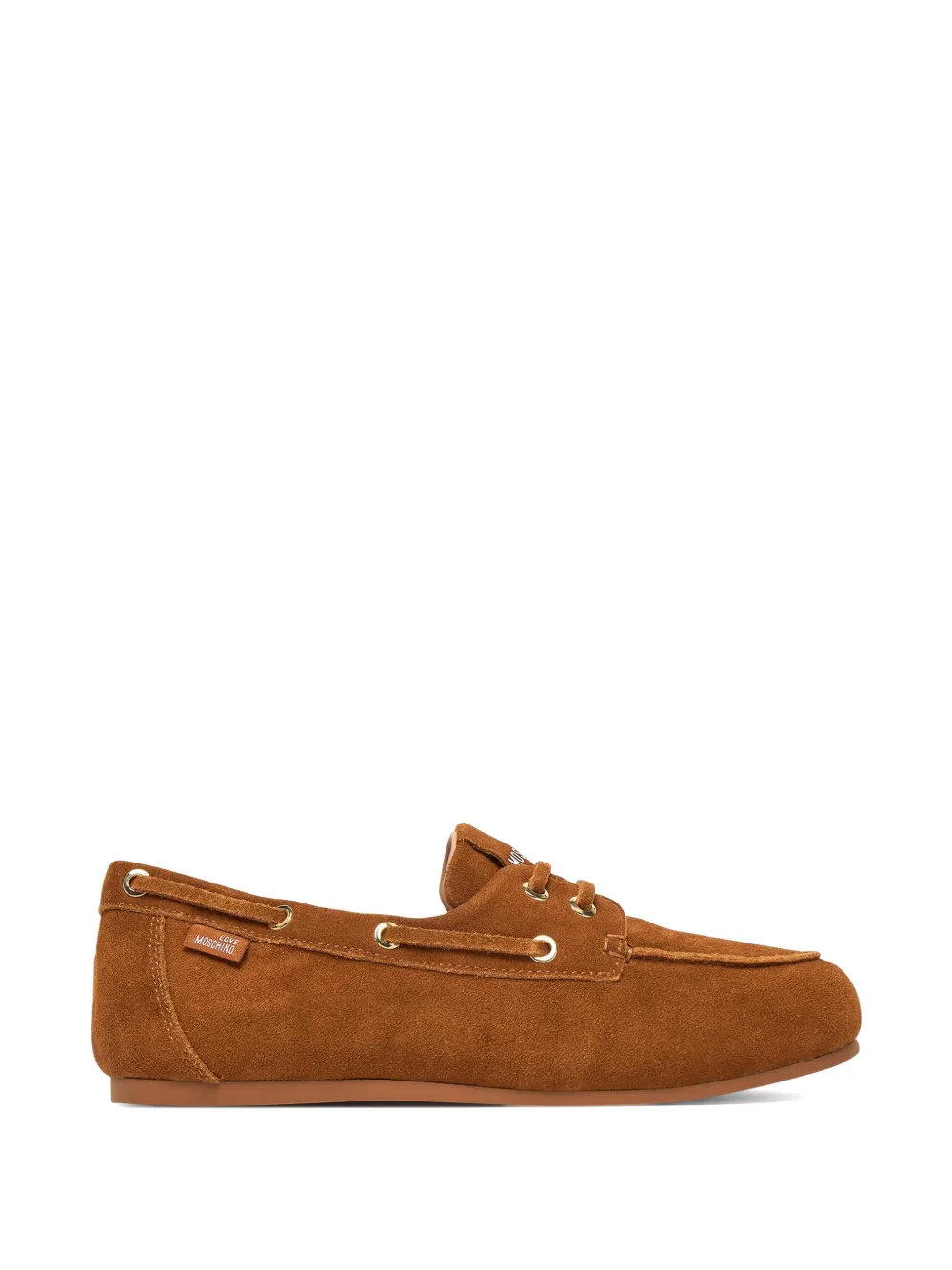 Love Moschino lace-up loafers - Marrone