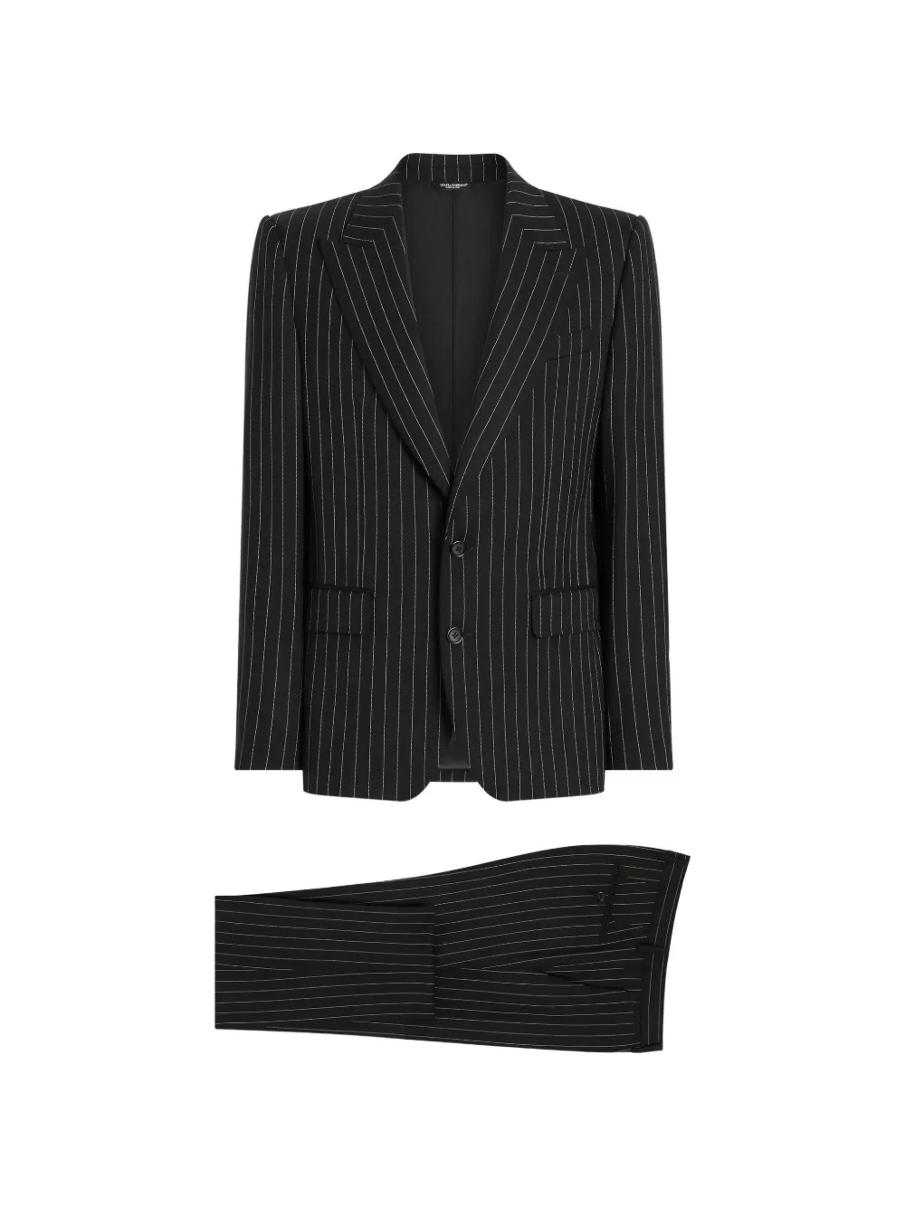 Dolce & Gabbana Sicilia pinstripe suit - Black