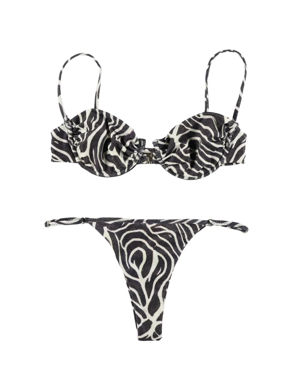 Matinée Marina zebra-print bikini - Weiß