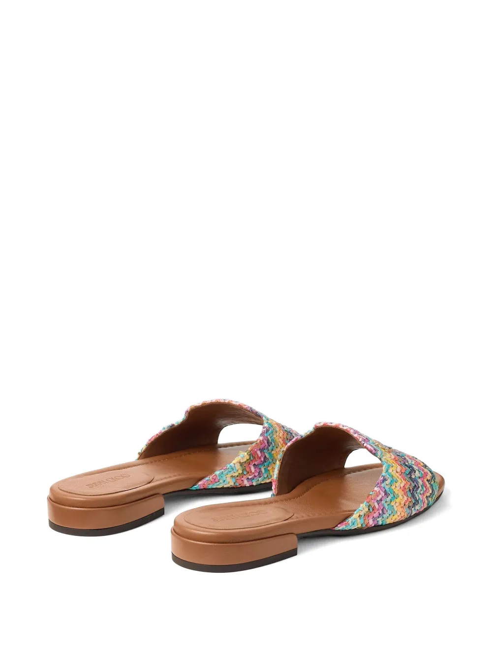 Jimmy Choo Dina woven flat sandals Veelkleurig