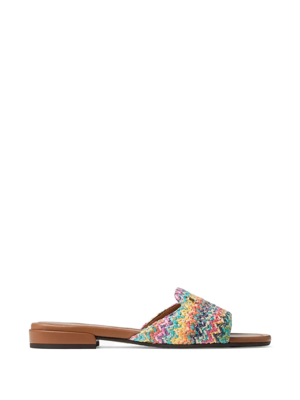 Jimmy Choo Dina woven flat sandals Veelkleurig