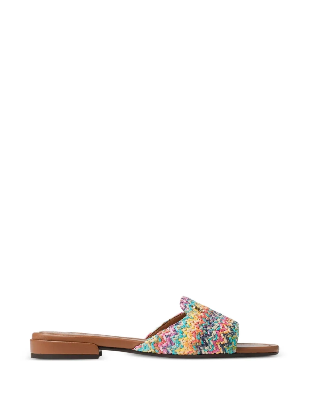 Jimmy Choo Dina woven flat sandals - Mehrfarbig