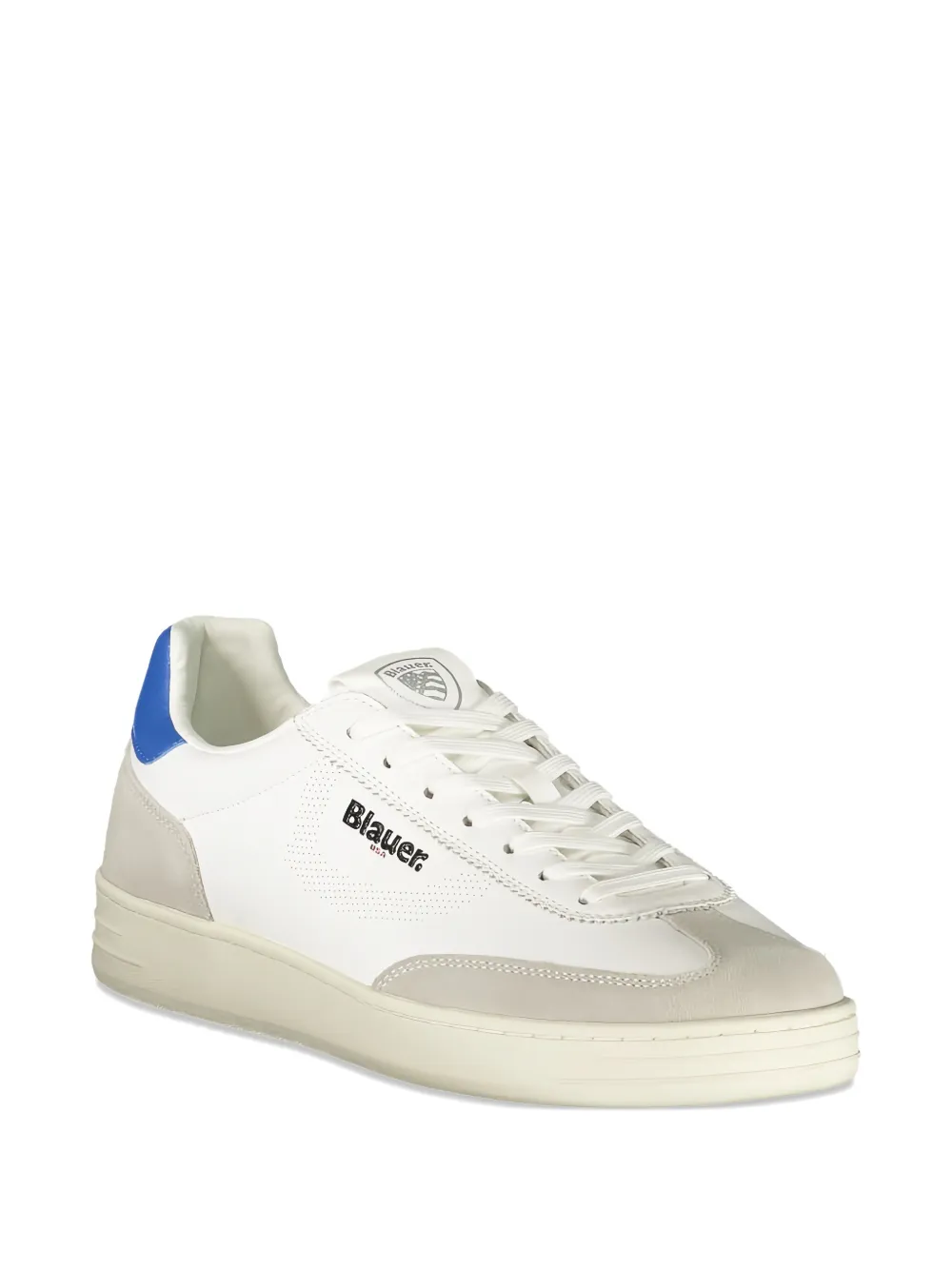 Blauer colour-block leather sneakers Wit