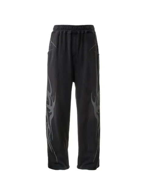 HELLSTAR flame-print track pants
