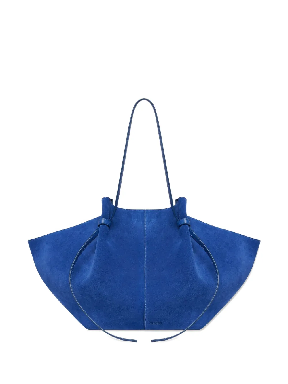 Yuzefi large Mochi suede shoulder bag - Blu