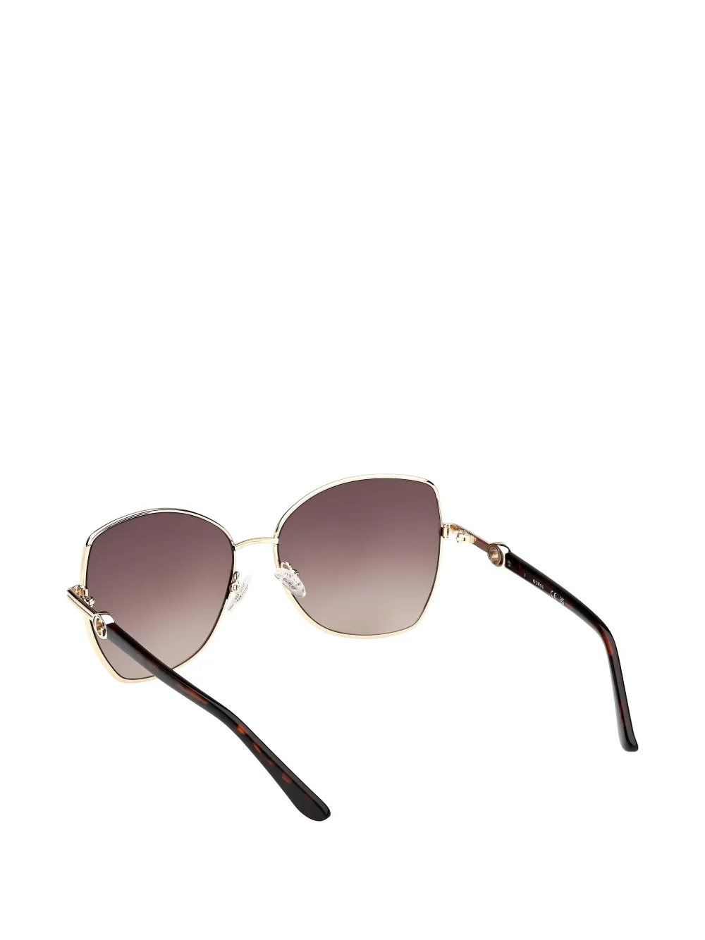 GUESS EYEWEAR Zonnebril met geometrisch montuur Goud