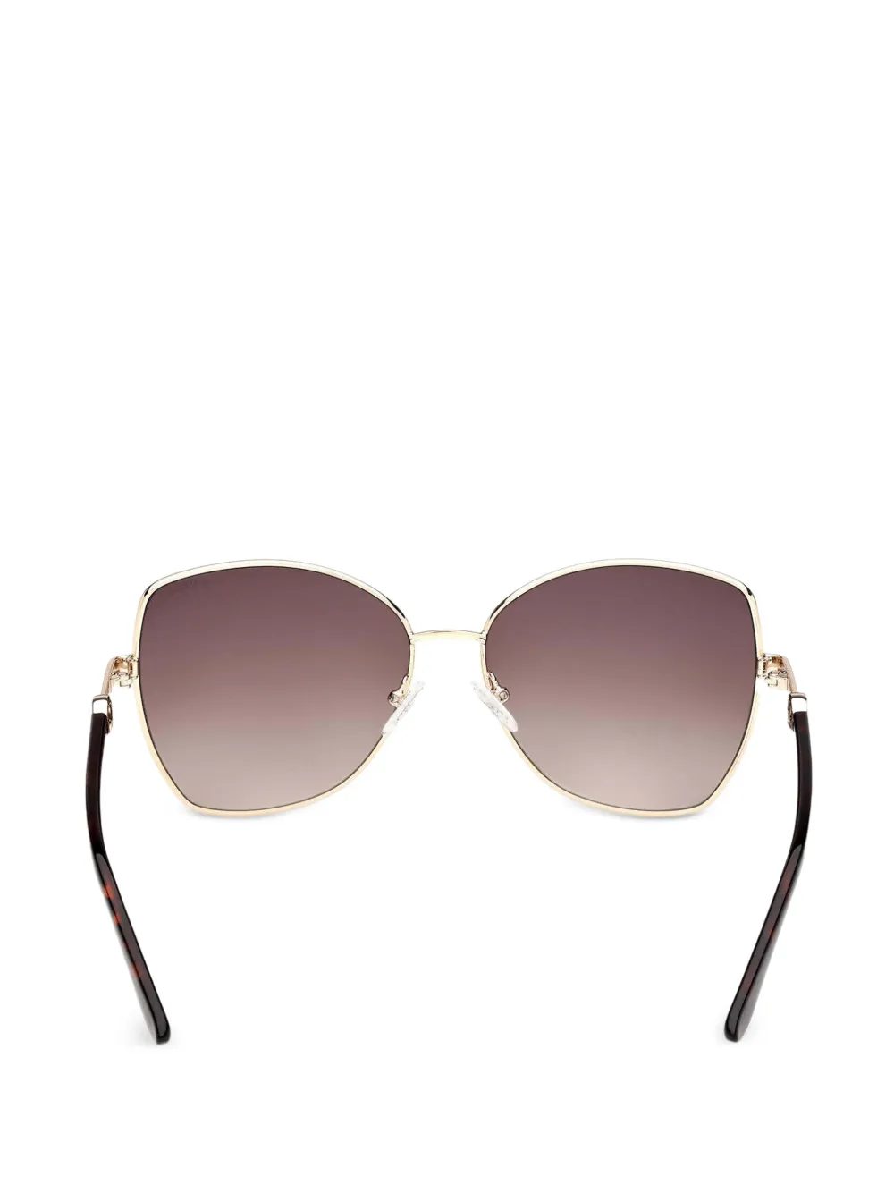 GUESS EYEWEAR Zonnebril met geometrisch montuur Goud