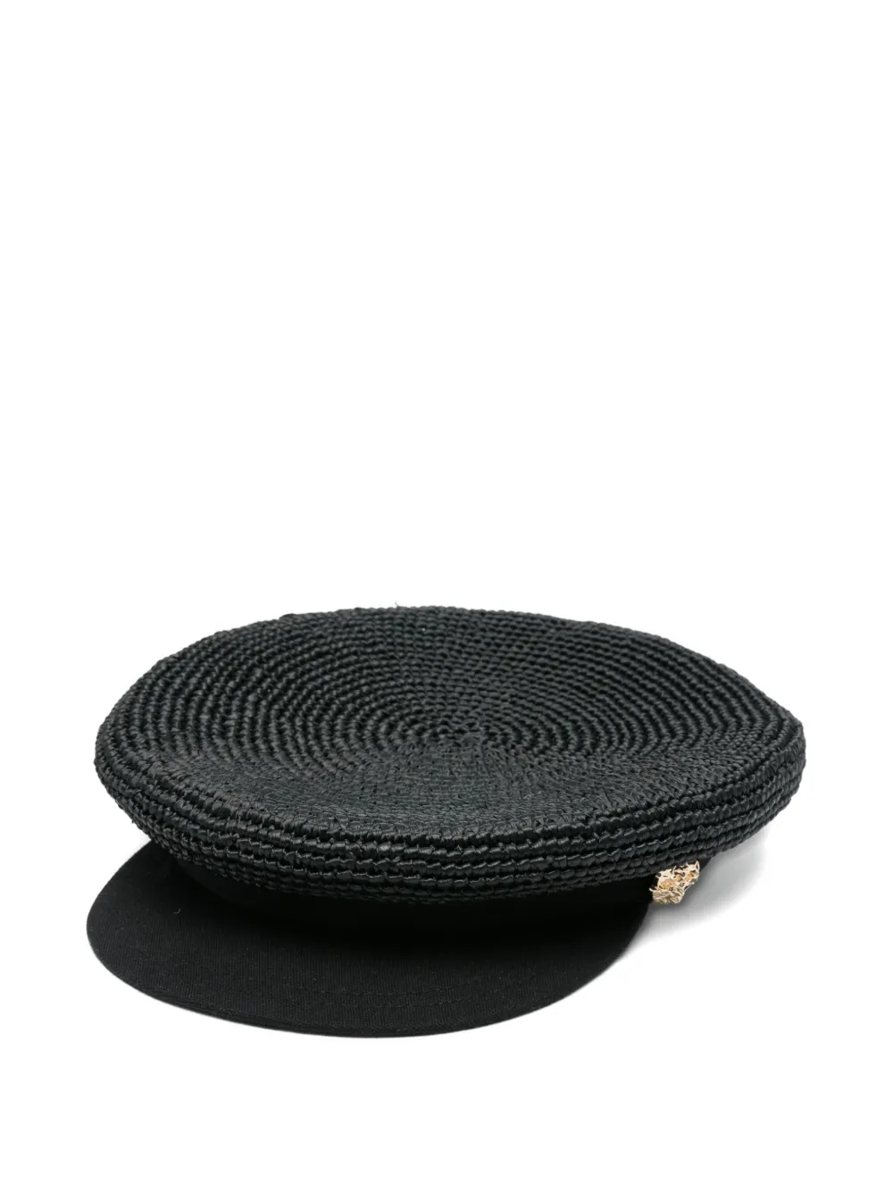 Borsalino logo-plaque beret - Schwarz