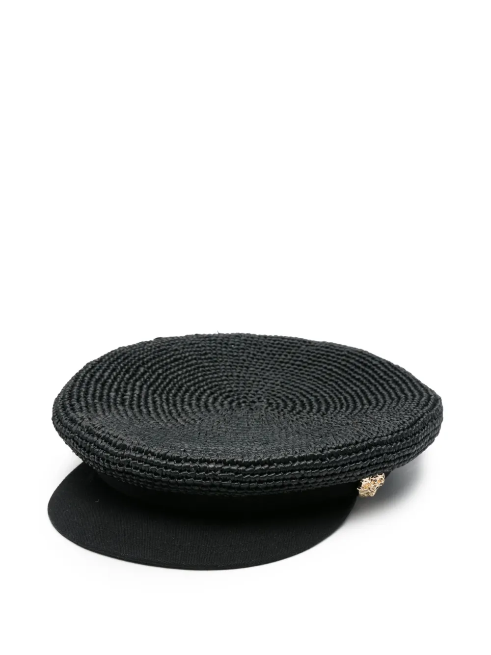 Borsalino logo-plaque beret - Nero
