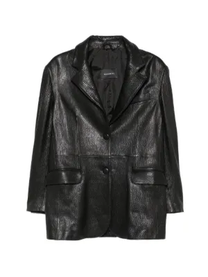 A.N.G.E.L.O. Vintage Cult 2000s peak-lapels Leather Jacket | Black