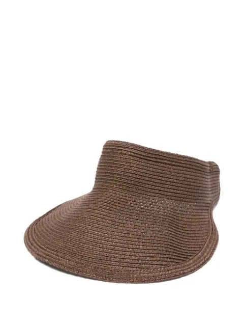 Borsalino Jasmine logo-plaque woven visor
