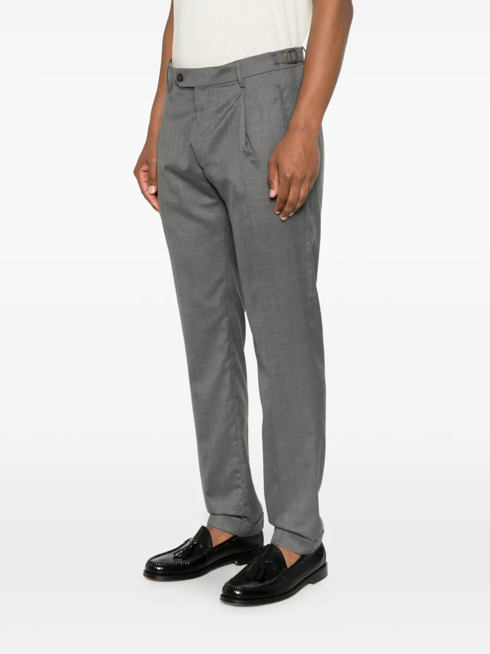 Berwich Pantalon met geplooid detail Grijs