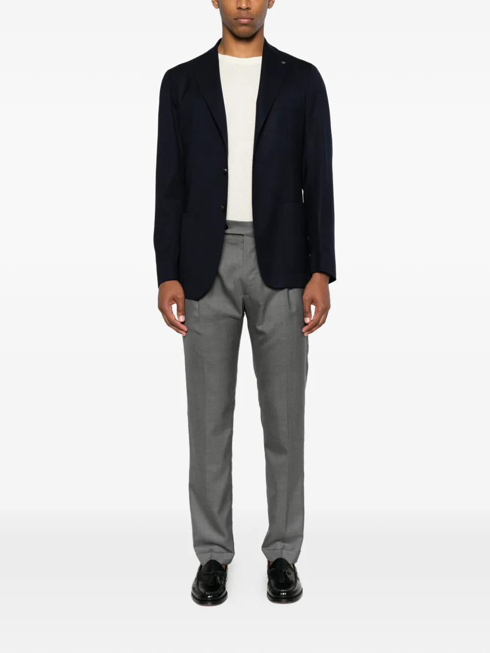 Berwich Pantalon met geplooid detail Grijs