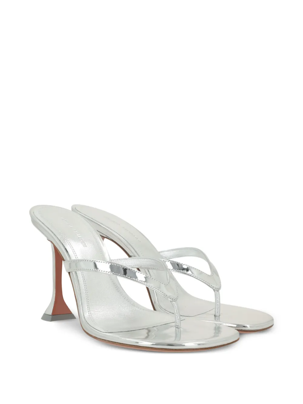 Amina Muaddi Juliettet sandals Zilver