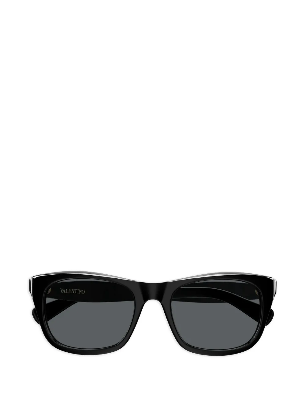 VALENTINO GARAVANI EYEWEAR VLogo rectangle-frame sunglasses - Schwarz
