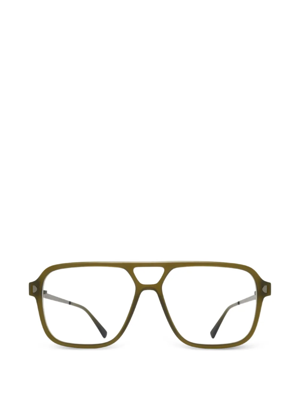Mykita Olympe geometric-frame glasses - Verde