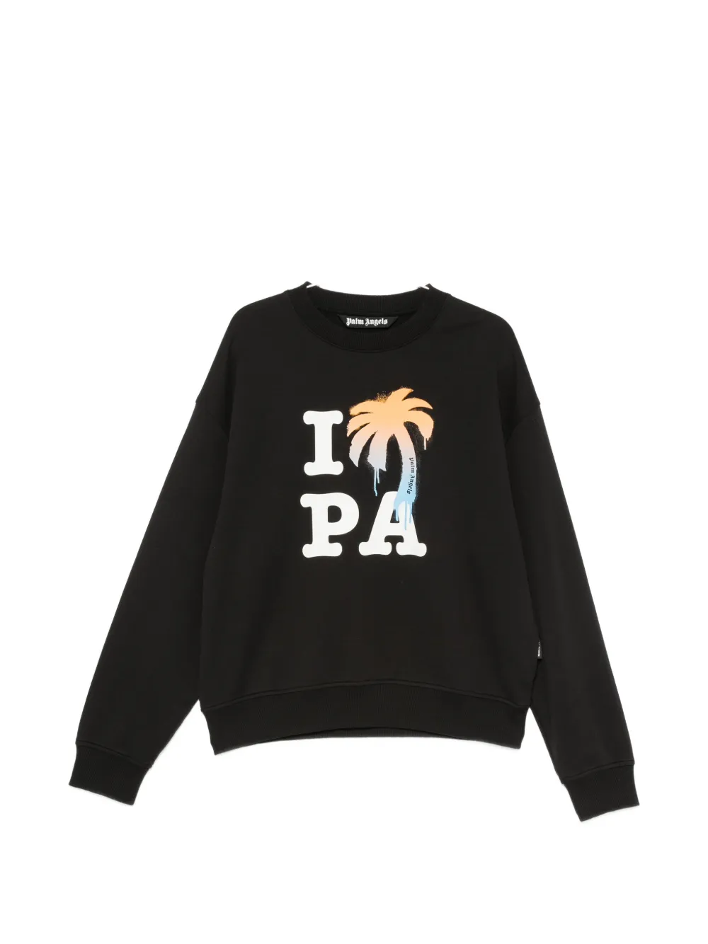 Palm Angels logo-print sweatshirt - Schwarz