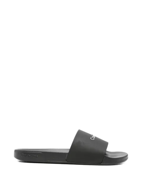 Calvin Klein logo-detail slides