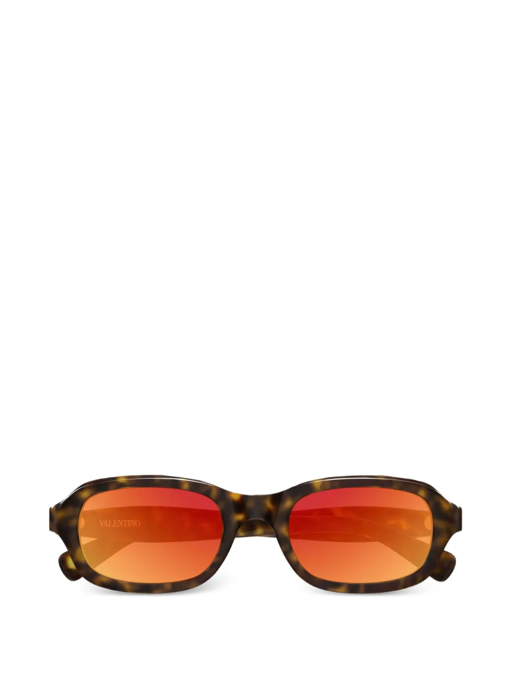 VALENTINO GARAVANI EYEWEAR Occhiali da sole con effetto tartarugato - Marrone