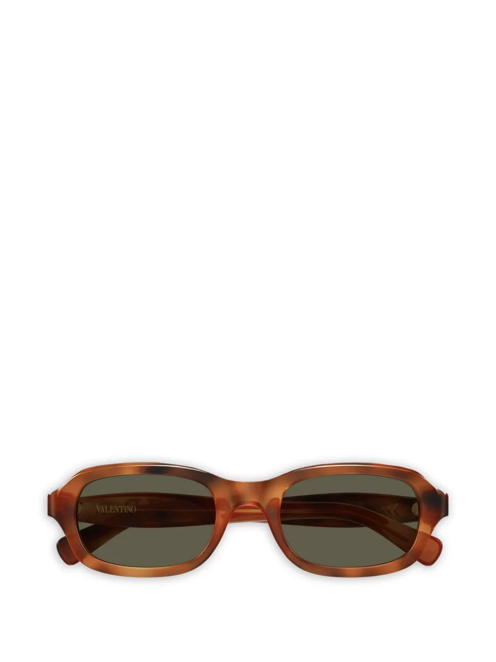 VALENTINO GARAVANI EYEWEAR VLogo tortoiseshell-effect sunglasses - Marrone