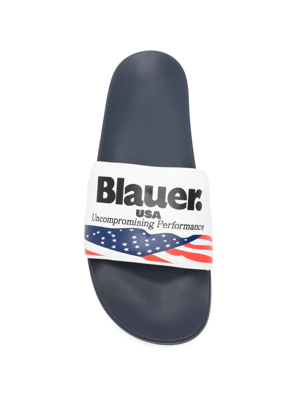 Blauer logo-print slides Blauw