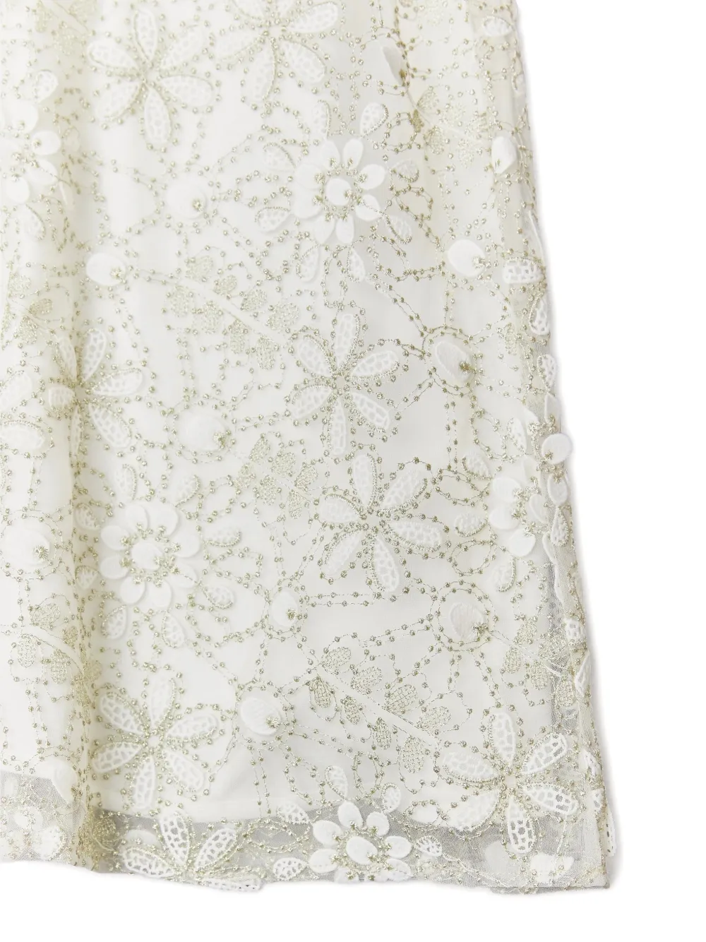 BCBG KIDS Maxi-jurk met bloemenkant Wit