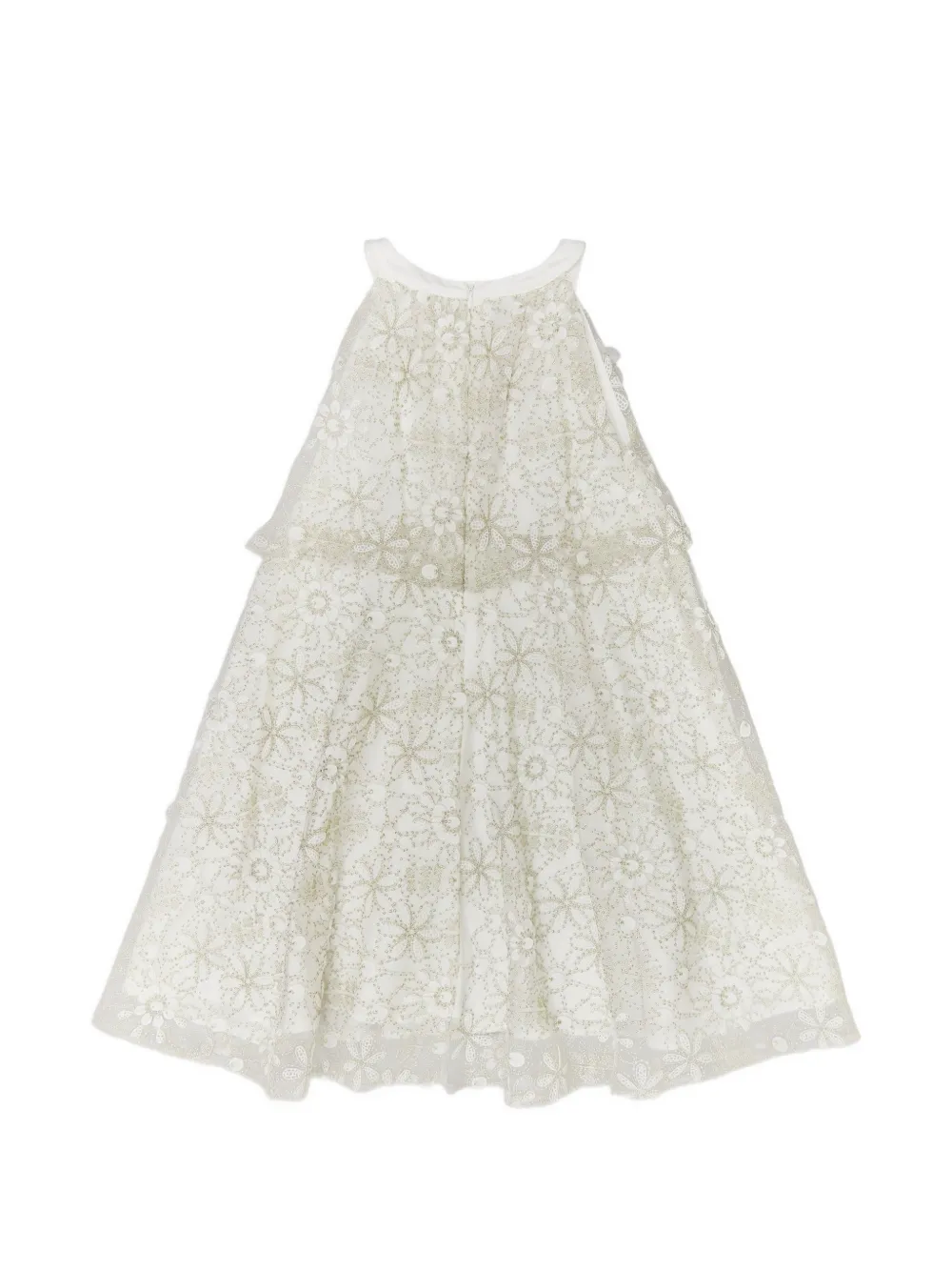 BCBG KIDS Maxi-jurk met bloemenkant Wit