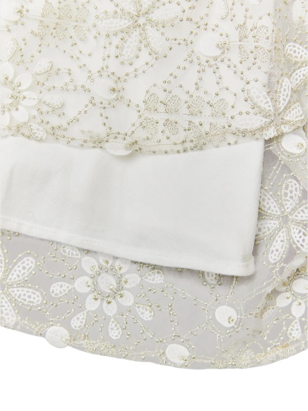 BCBG KIDS Maxi-jurk met bloemenkant Wit