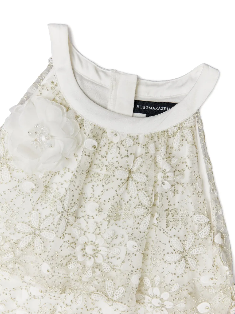 BCBG KIDS Maxi-jurk met bloemenkant Wit