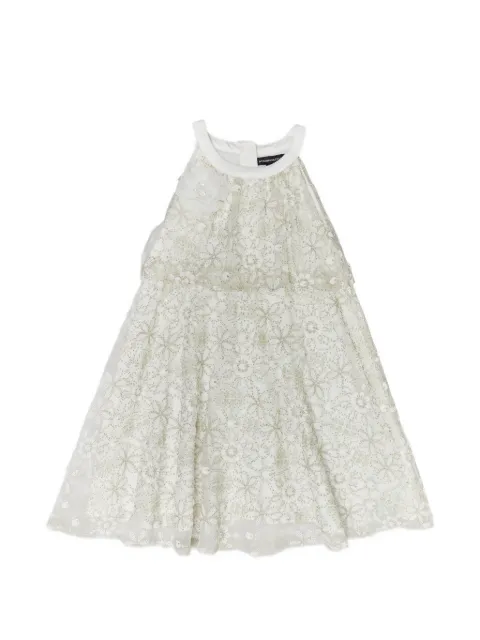 BCBG KIDS floral-lace layered dress