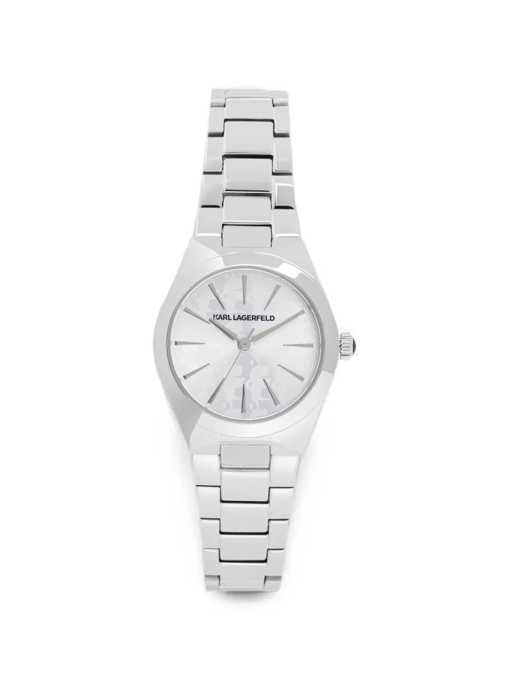 Karl Lagerfeld round-case 30mm watch - Argento