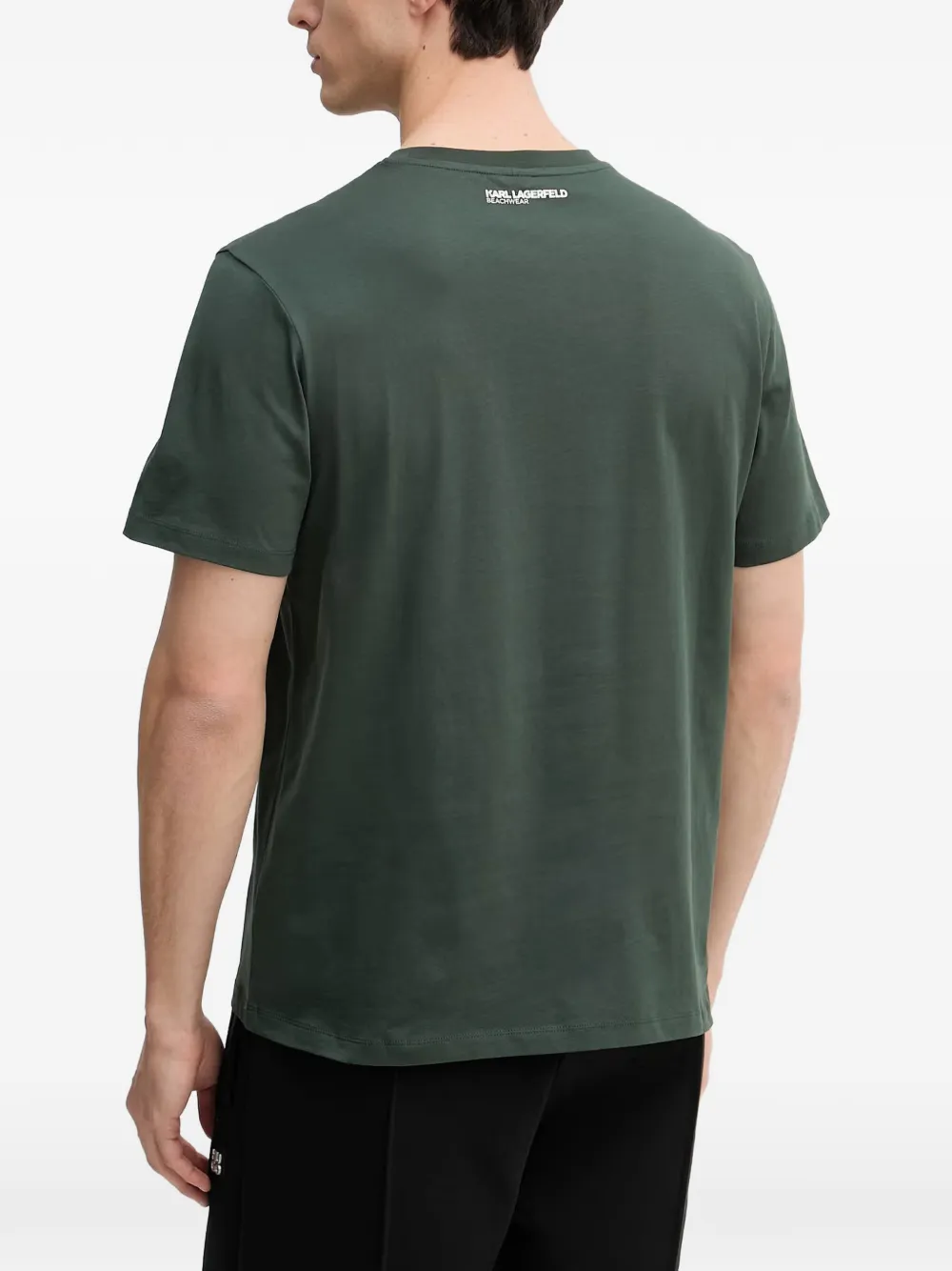 Karl Lagerfeld T-shirt met logoprint Groen