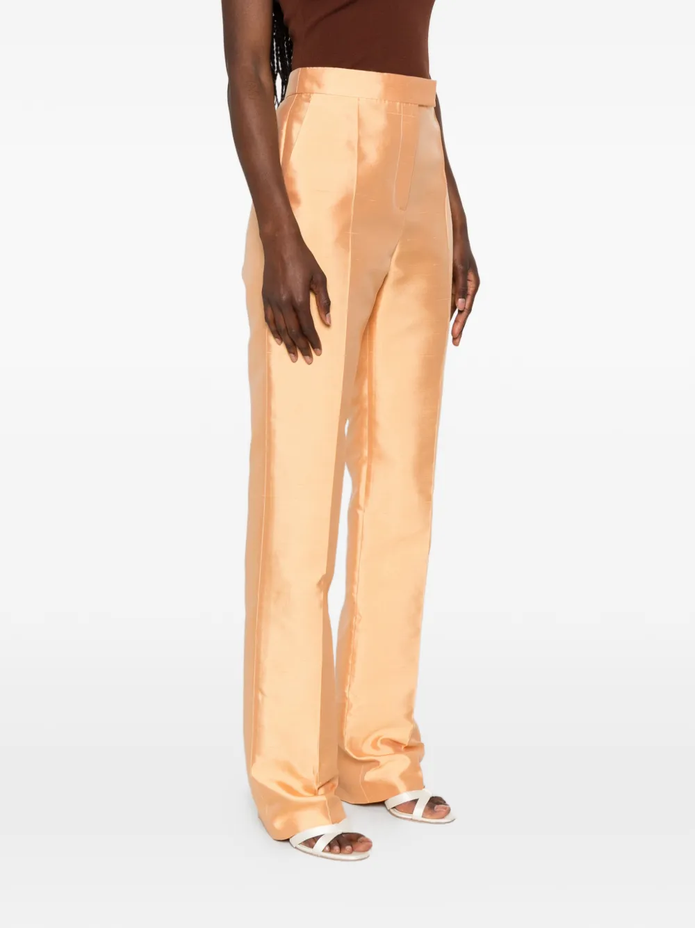 Valentino Garavani Geplooide pantalon Oranje