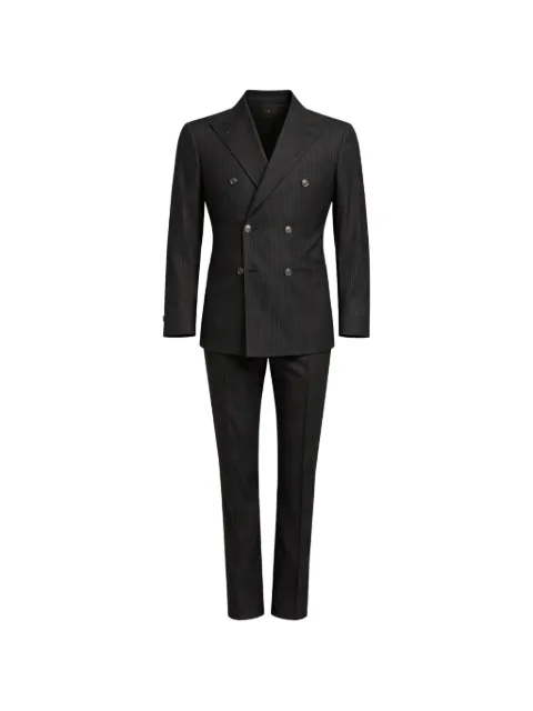 FRANZESE COLLECTION Brad Pitt pinstriped double-breasted suit
