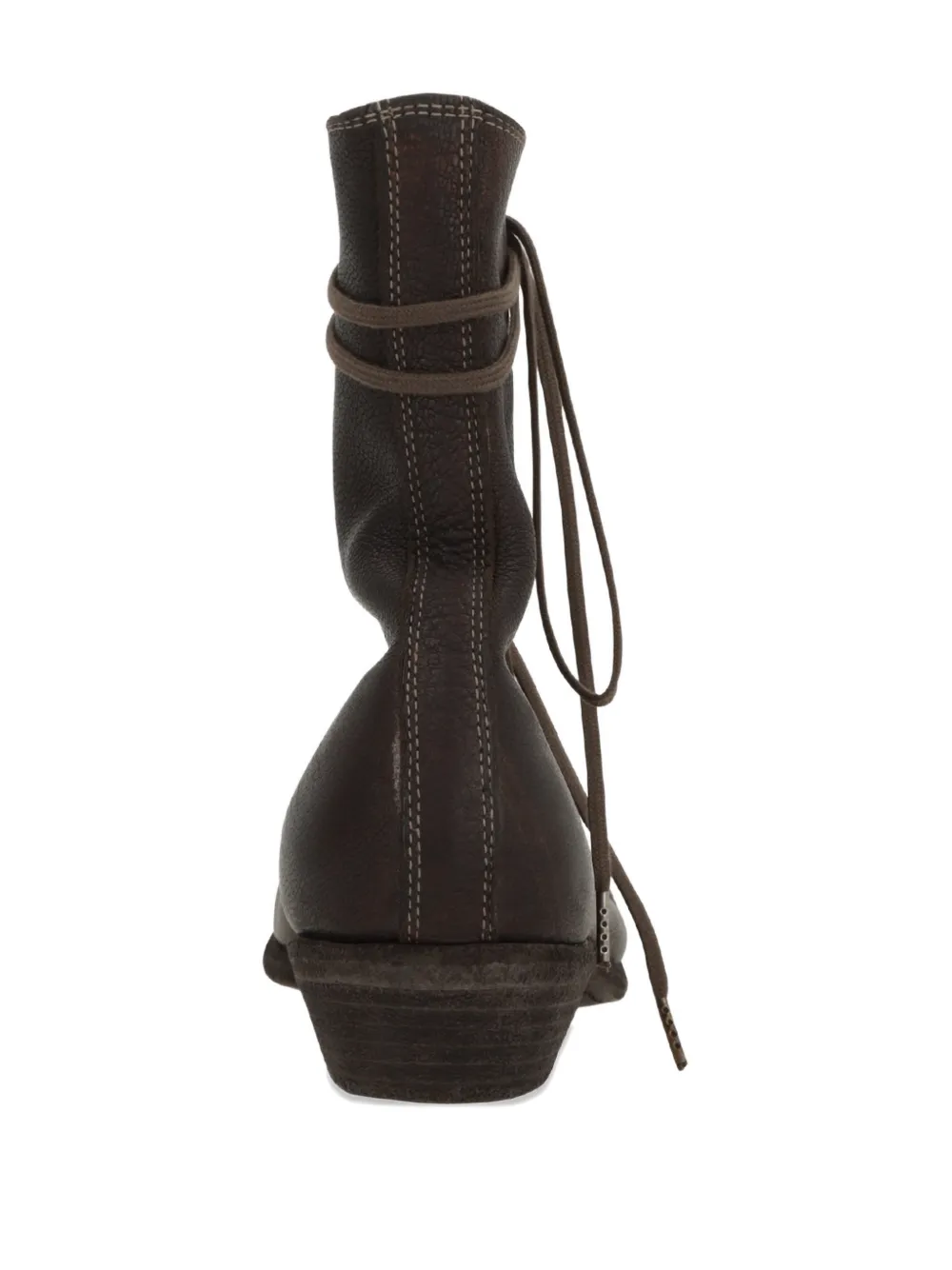 Guidi lace-up leather ankle boots Bruin