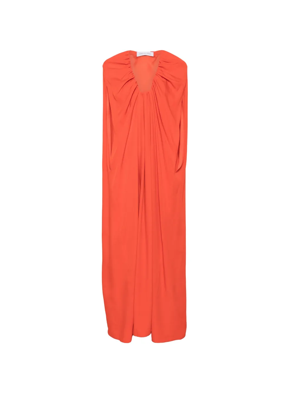 Raquel Diniz New Emilia draped halterneck maxi dress - Rosso