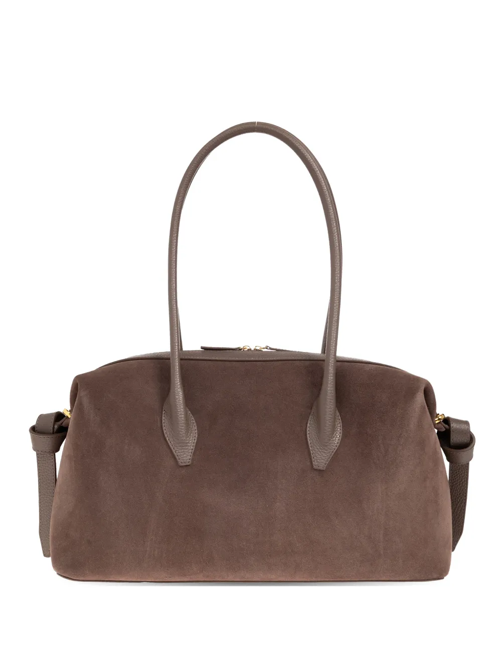 Yuzefi Brioche suede-finish tote bag - Marrone