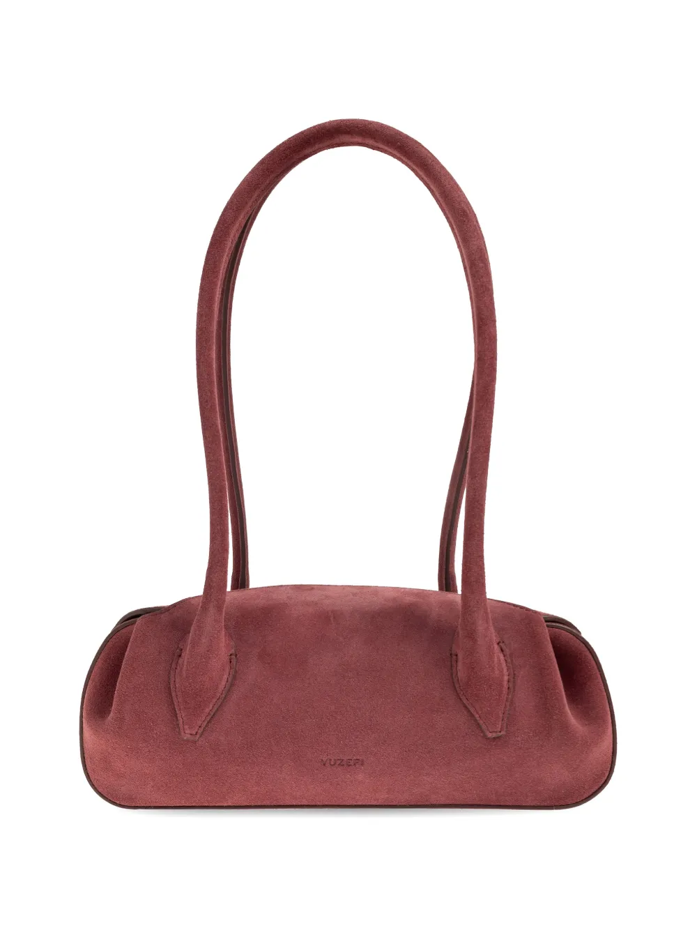 Yuzefi mini Oyster suede-finish leather shoulder bag - Rosa