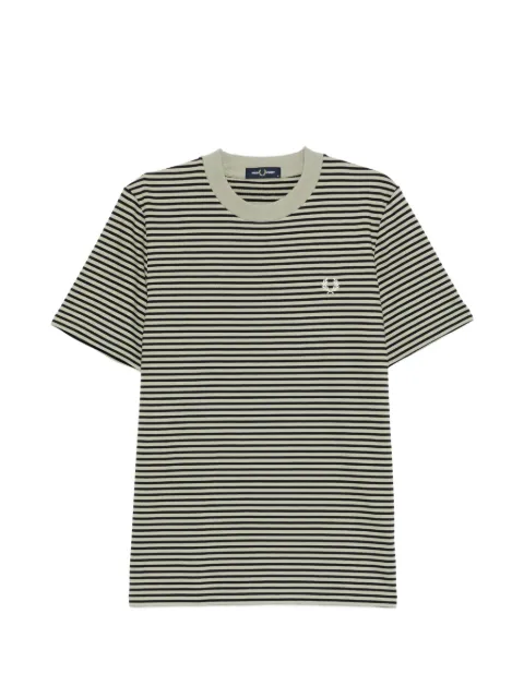 Fred Perry camiseta a rayas con logo bordado