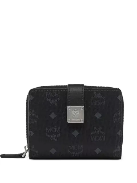 MCM Visetos-print logo-plaque wallet