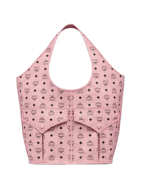 MCM Borsa tote con stampa Visetos