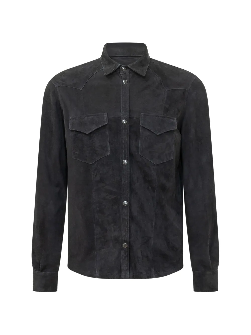 Renzo Romagnoli suede shirt jacket - Grigio